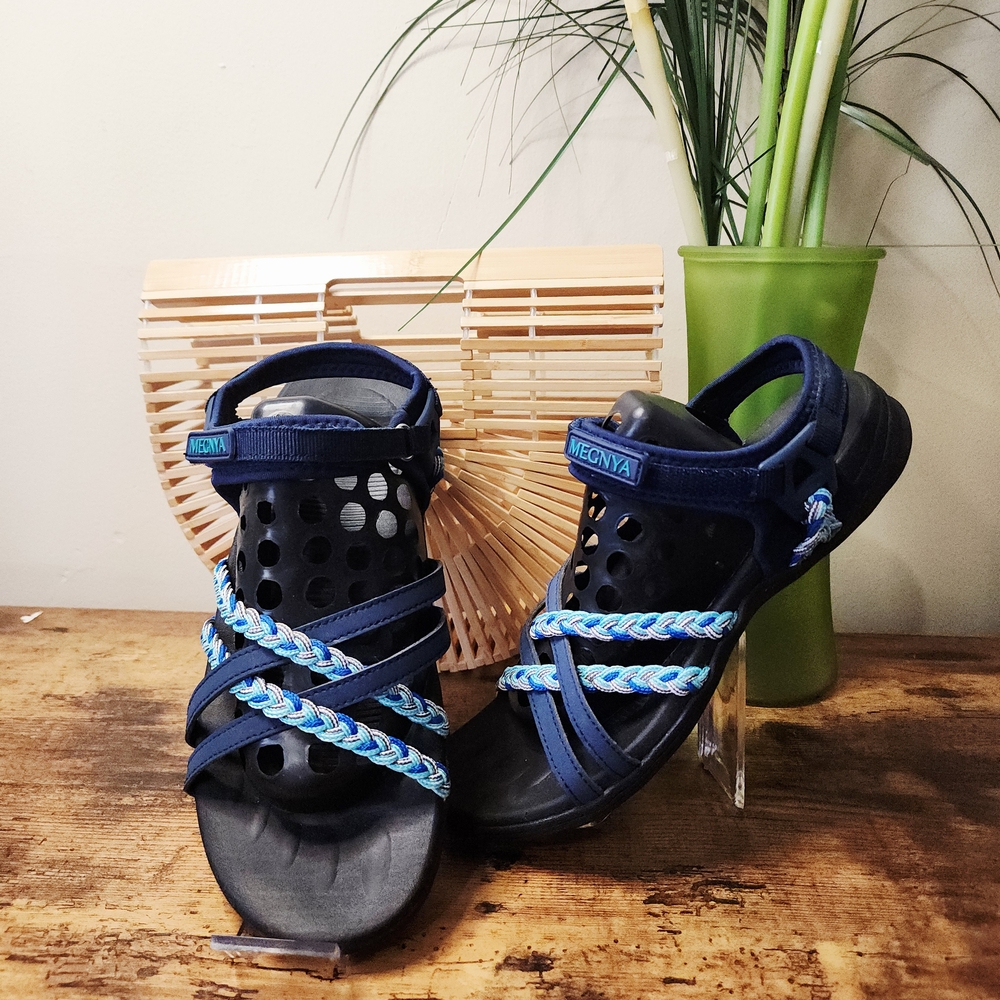 MEGNYA Women's Blue Sandals